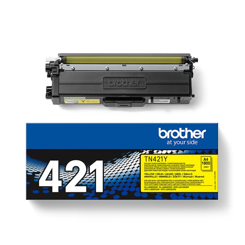 Brother TN421Y Yellow  Original Standard Capacity Toner Cartridge
