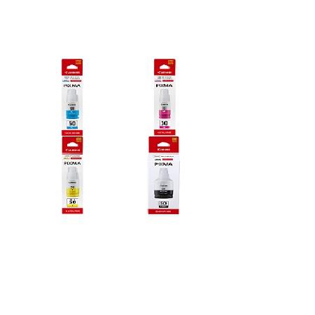 Canon GI-50PGBK/Y Full Set Original Inkjet Printer Cartridges