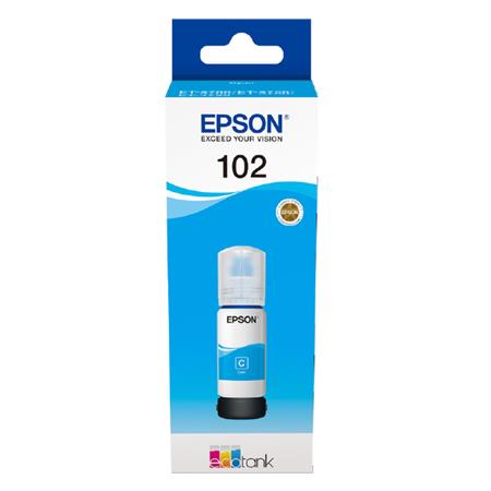 Epson 102 Cyan Original Ecotank Ink Bottle (C13T03R240)