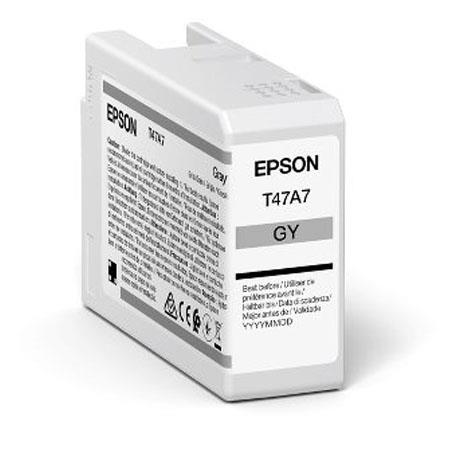 Epson T47A7 (T47A700) Grey Original UltraChrome Ink Cartridge (50ml)