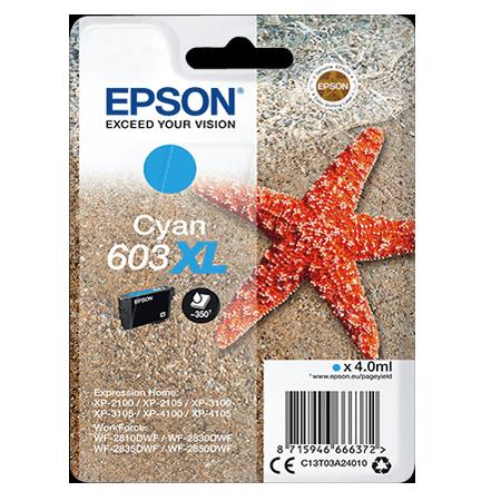 Epson 603XL (T03A24010) Cyan Original High Capacity Ink Cartridge