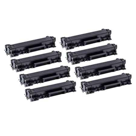999inks Compatible Eight Pack Brother TN2410 Black Standard Capacity Laser Toner Cartridges