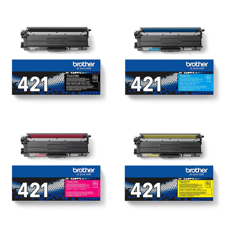 Brother TN421 Full Set Original Standard Capacity Laser Toner Cartridges