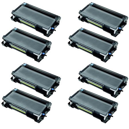 999inks Compatible Eight Pack Brother TN3280 Black High Capacity Laser Toner Cartridges