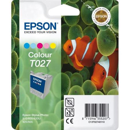Epson T027 Colour Original Ink Cartridge (Fish) (T027401)