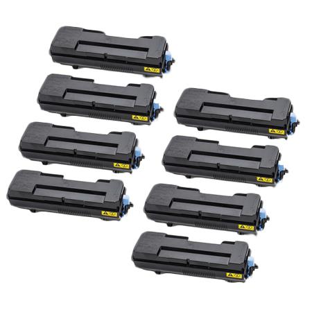 999inks Compatible Eight Pack Kyocera TK-7300 Black Laser Toner Cartridges