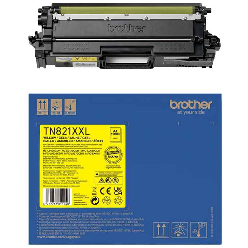 Brother TN821XXLY Yellow Original Extra High Capacity Toner Cartridge