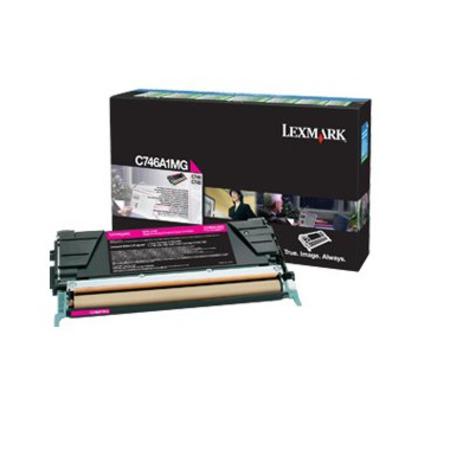 Lexmark C746A1MG Magenta Original Standard Capacity Return Program Toner Cartridge
