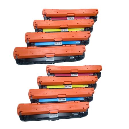 999inks Compatible Multipack HP 650A 2 Full Sets Laser Toner Cartridges