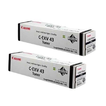 Canon C-EXV43 Black Original Laser Toner Cartridge Twin Pack