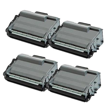 999inks Compatible Quad Pack Brother TN3520 Black High Capacity Laser Toner Cartridges