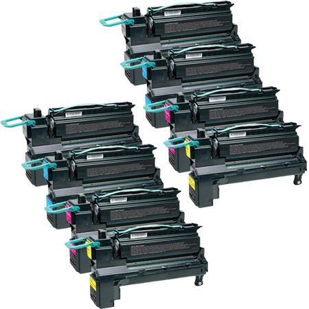 999inks Compatible Multipack Lexmark C792X1K/YG 2 Full Sets Laser Toner Cartridges