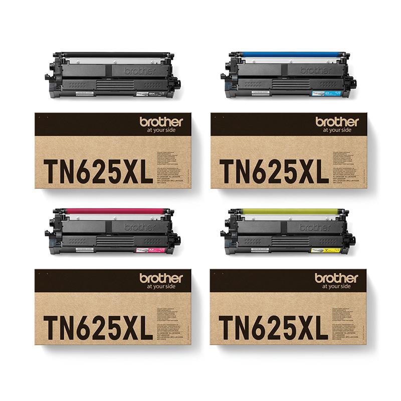 Brother TN625XLBK/Y Full Set High Capacity Original Toner Cartridges
