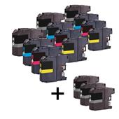 999inks Compatible Multipack Brother LC123 3 Full Sets + 3 FREE Black Set Inkjet Printer Cartridges