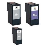 999inks Compatible Multipack Lexmark 36XL/37XL 2 Full Sets + 1 Extra Black High Capacity Inkjet Printer Cartridges