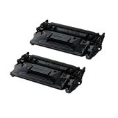 999inks Compatible Twin Pack Canon 052H Black High Capacity Laser Toner Cartridges