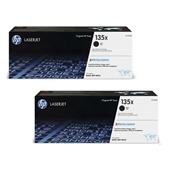 HP 135X/W1350X Black Original High Capacity Laser Toner Cartridges Twin Pack