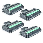 999inks Compatible Quad Pack Ricoh 407254 Black High Capacity Laser Toner Cartridges
