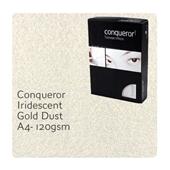 Conqueror Concept/Effects Watermarked Iridescent Gold Dust Paper A4 120gsm (Pack of 50)