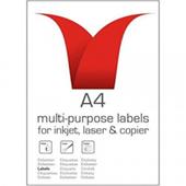 ValueX Multipurpose Label 99.1x67.7mm 8 Per A4 Sheet White