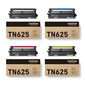 Brother TN625BK/Y Full Set Standard Capacity Original Toner Cartridges