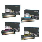 Lexmark X746H1KG/X748H1C/YG Full Set Original High Capacity Laser Toner Cartridges