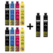 999inks Compatible Multipack Epson 604XLBK/Y 2 Full Sets + 2 FREE Black Inkjet Printer Cartridges