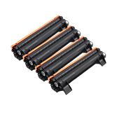 999inks Compatible Quad Pack Kyocera TK-1248 Black Laser Toner Cartridges