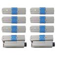 999inks Compatible Multipack OKI 44973533/36 2 Full Sets Laser Toner Cartridges