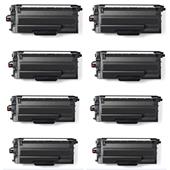 999inks Compatible Eight Pack Brother TN3600 Black Standard Capacity Laser Toner Cartridges
