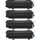 999inks Compatible Quad Pack Kyocera TK-3400 Black Laser Toner Cartridges