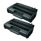 999inks Compatible Twin Pack Ricoh 406522 Black High Capacity Laser Toner Cartridges
