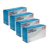 999inks Compatible Quad Pack Kyocera TK-1250 Black Laser Toner Cartridges