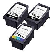 999inks Compatible Multipack Canon PG-545XL and CL-546XL 1 Full Set + 1 EXTRA Black Inkjet Printer Cartridges