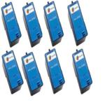 999inks Compatible Eight Pack Dell JF333 Tri-Colour Inkjet Printer Cartridges