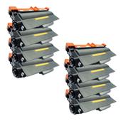 999inks Compatible Eight Pack Brother TN3390 Black Laser Toner Cartridges