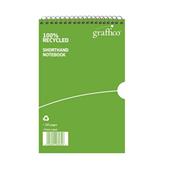Graffico Recycled Shorthand Notebook Ruled 160 Pages 203 x 127mm