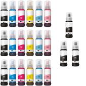 999inks Compatible Multipack Epson 107 3 Full Sets + 3 FREE Black Ink Bottles