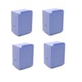 999inks Compatible Quad Pack Pitney Bowes 793-5BN Blue Inkjet Printer Cartridges