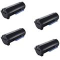 999inks Compatible Quad Pack Dell 593-11188 Black Extra High Capacity Laser Toner Cartridges