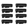 999inks Compatible Eight Pack Canon 725 Black Laser Toner Cartridges