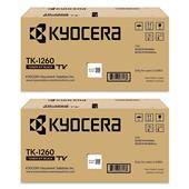 Kyocera TK-1260 Black Original Laser Toner Cartridge Twin Pack