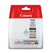 Canon CLI-581 BK/C/M/Y Original Standard Capacity Multipack Ink Cartridges