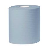 2Work 150m Blue 2-Ply Centrefeed Rolls Pack of 6