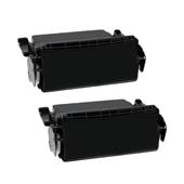 999inks Compatible Twin Pack Lexmark 12A0725 Black Laser Toner Cartridges