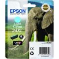 Epson 24XL (T243540) Light Cyan Original Claria Photo HD High Capacity Ink Cartridge (Elephant)