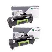Lexmark 51B0HA0 Black Original High Capacity Laser Toner Cartridge Twin Pack