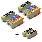 999inks Compatible Multipack Epson T2621 2 Full Sets + 2 FREE Black Inkjet Printer Cartridges