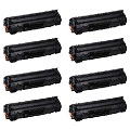 999inks Compatible Eight Pack Canon 737BK Black Laser Toner Cartridges