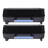 999inks Compatible Twin Pack Lexmark 51B2X00 Black Extra High Capacity Laser Toner Cartridges